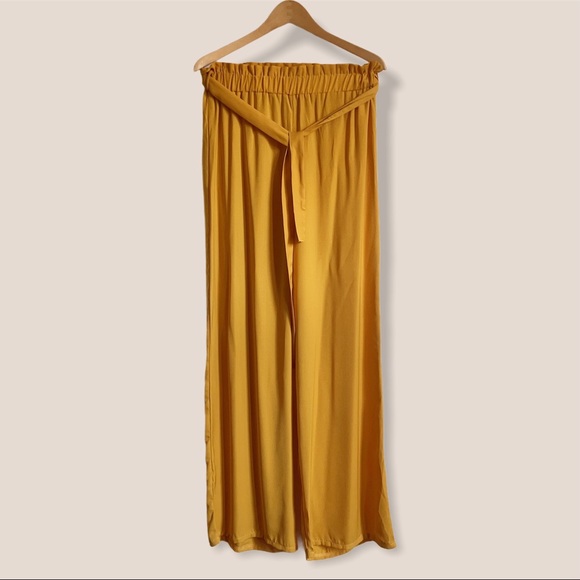 S/M/L Mustard Yellow Color Tunic Pants Set - Picture 2 of 10